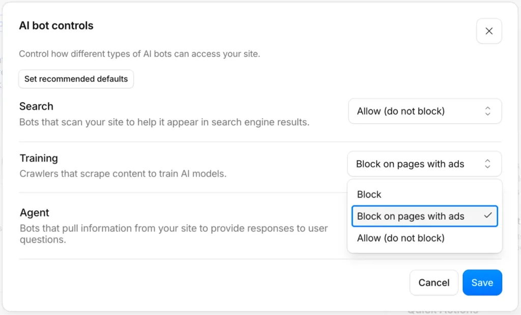 Cloudflare αντικαθιστά το γενικό μπλοκάρισμα bot AI με λεπτομερείς ελέγχους